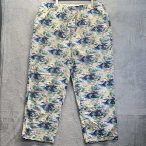 Tommy Bahama Pants Christmas Santa Christmas Lights Beach pajama pants Holiday